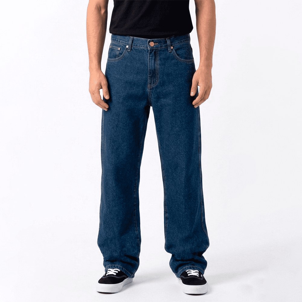 Calça Jeans Masculina Rancheiro Country Azul em Denim Premium com Elastano | Modelagem Western — Lone