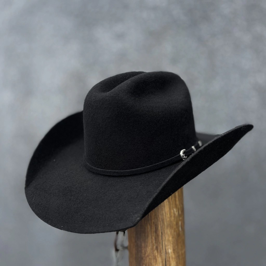 Chapéu Country Masculino Eldorado Preto | Aba Larga — Eldorado Lã Preto Nashville — Edição Autoral