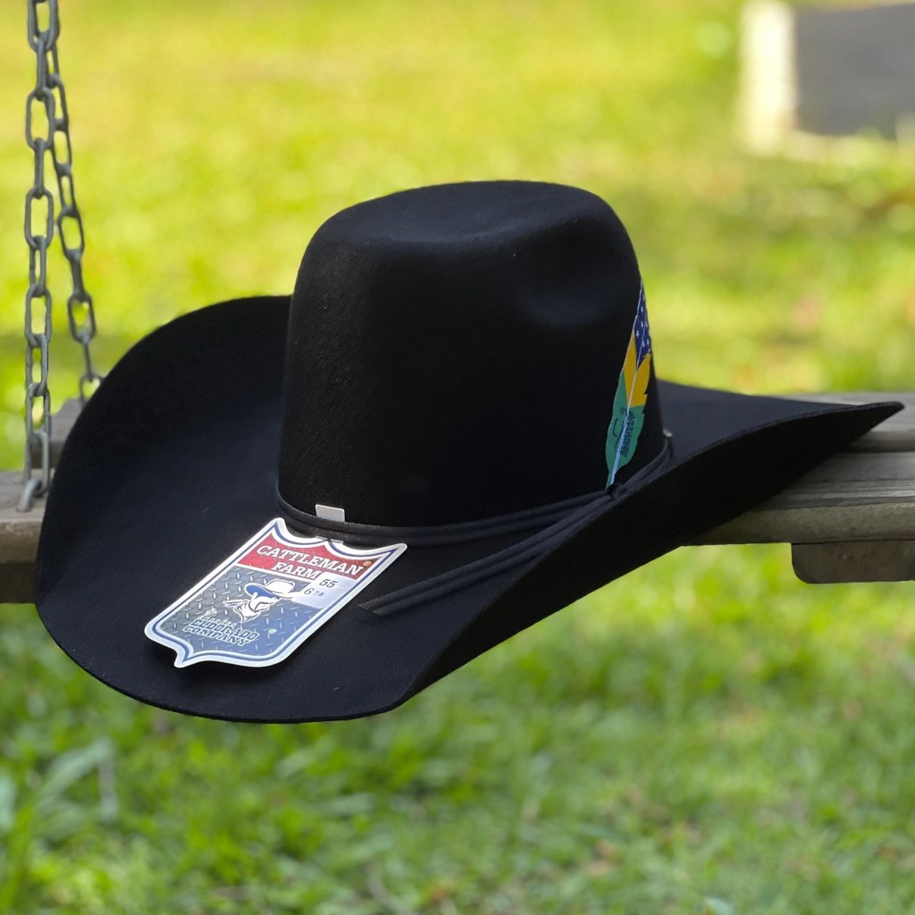 Chapéu Country Masculino Eldorado Preto | Aba Larga — Eldorado Lã Preto Patria Ultimate — Edição Autoral