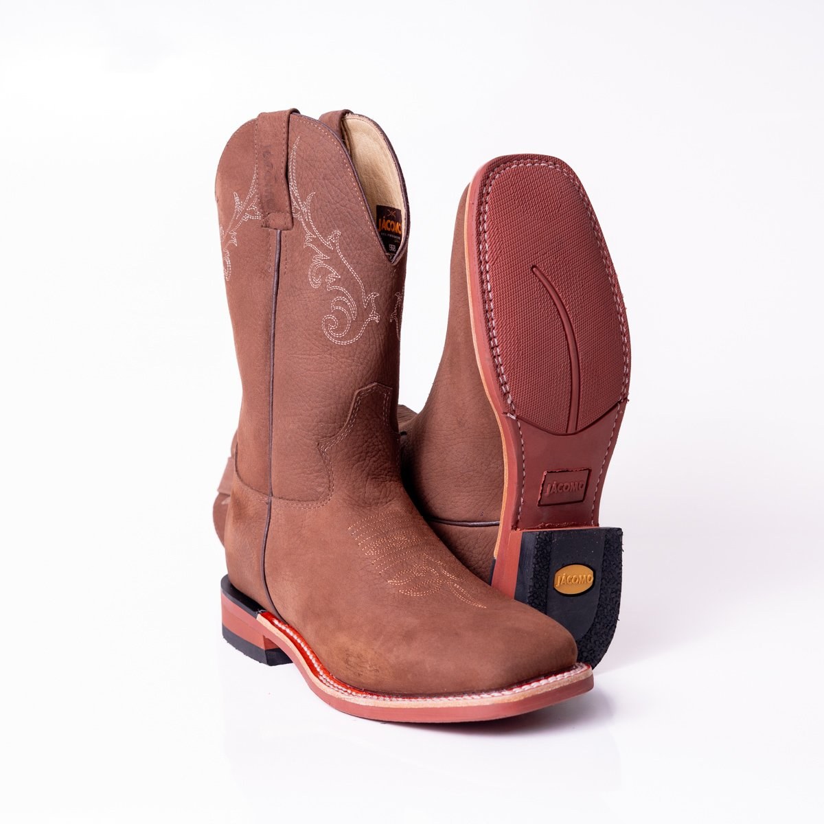 Bota Masculina Country Jácomo Hidro Chocolate em Couro Legítimo | Bico Redondo — Edição Limitada