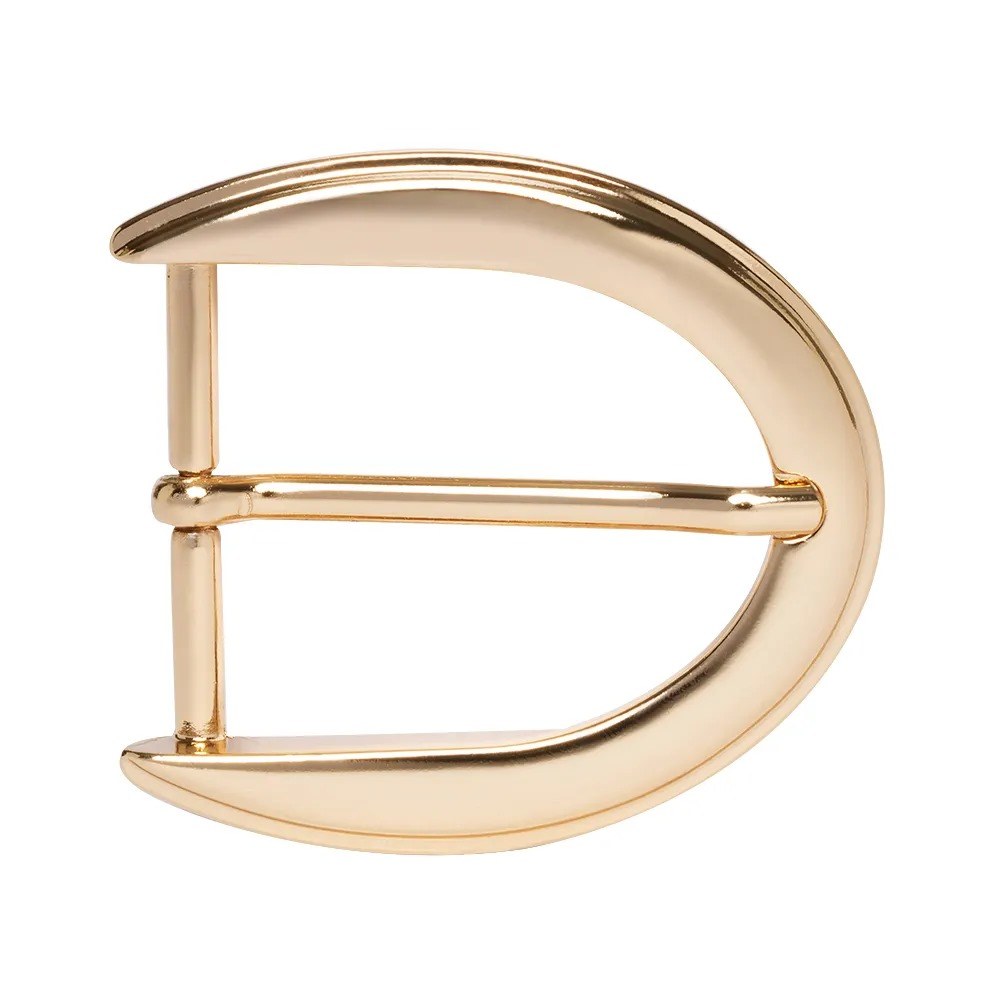 Fivela Feminina Elegante Simples em Zamac | Dourado — Edição Personalizável