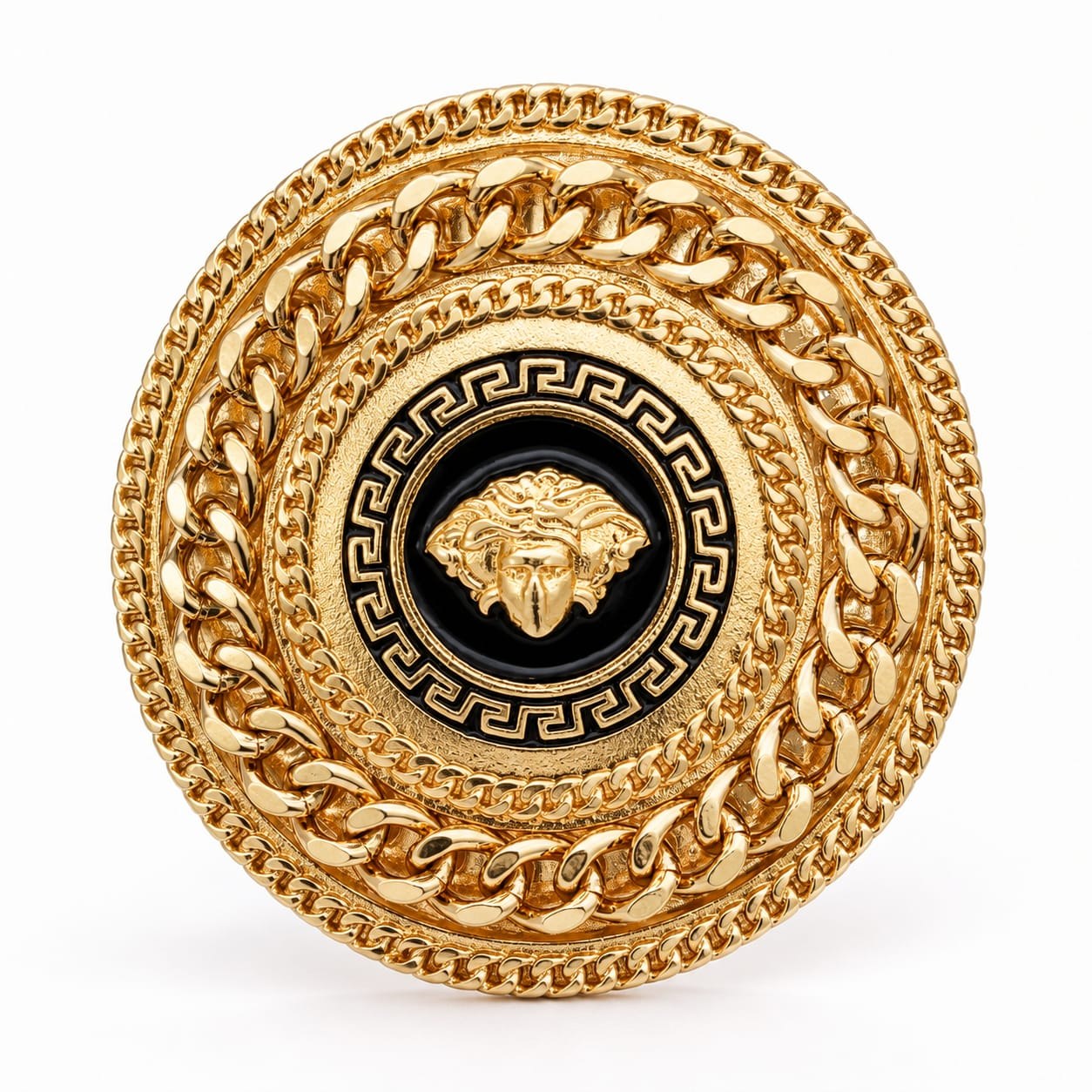 Fivela Feminina Personalizável Metal Dourado em Zamac | Compatível 4,0 cm — Edição Modular