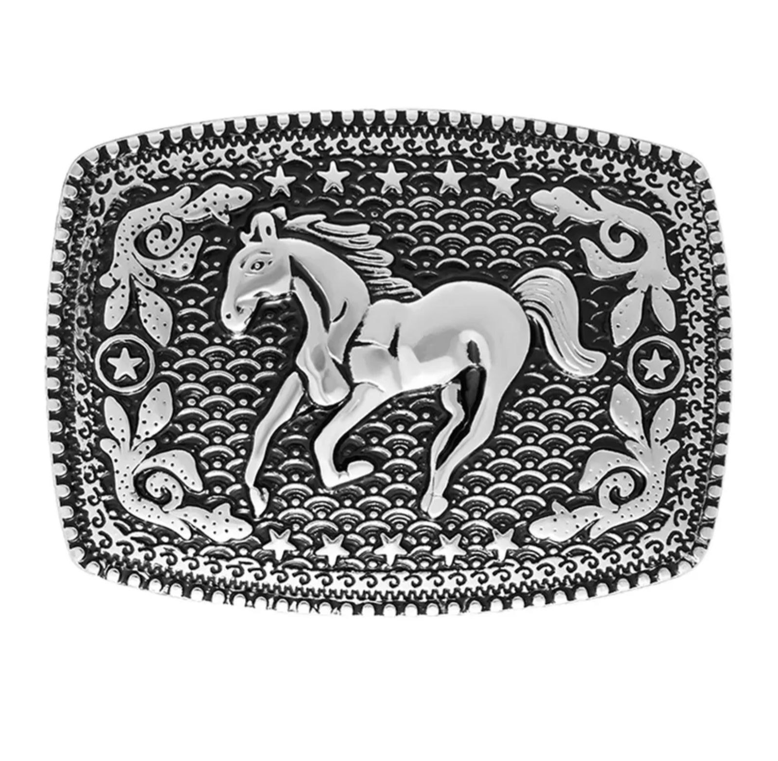 Fivela Feminina Country Metal Dourado em Zamac | Compatível 4,0 cm — Edição Rodeio