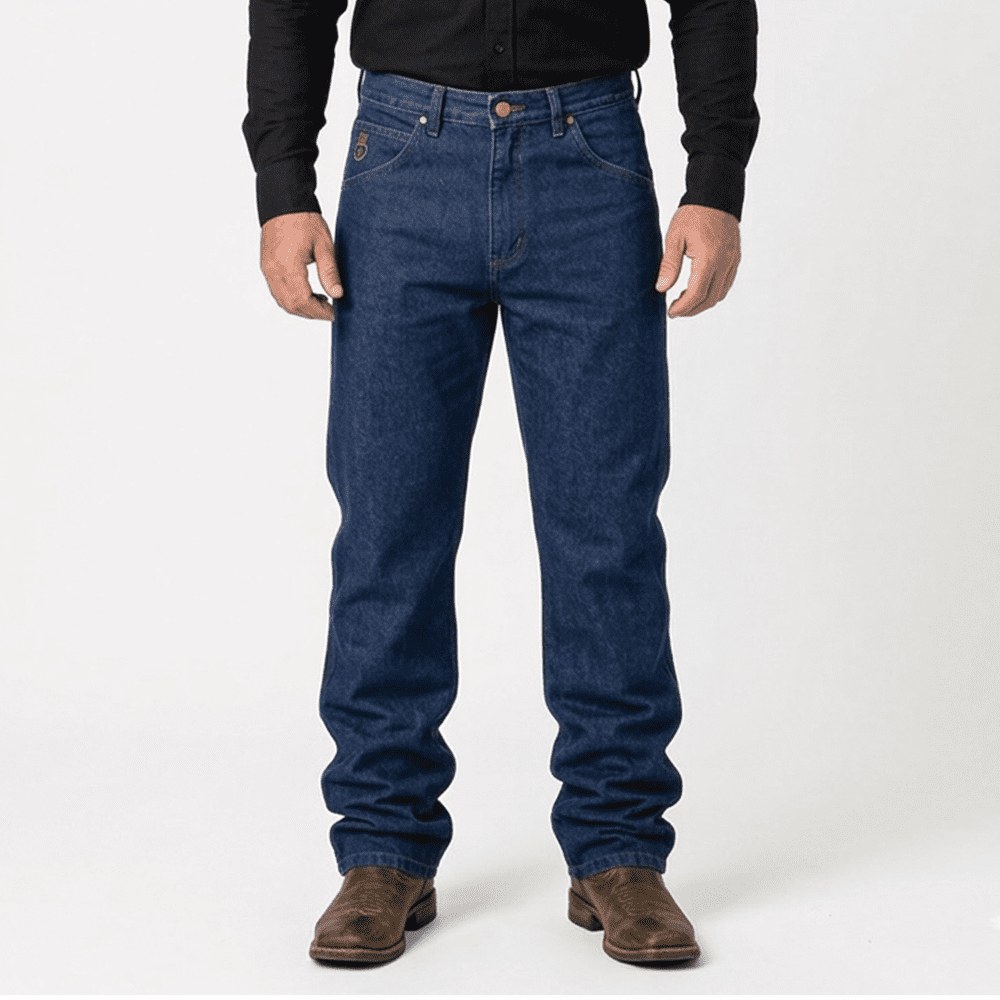Calça Jeans Masculina Country Azul em Denim Premium com Elastano | Modelagem Western — Lone