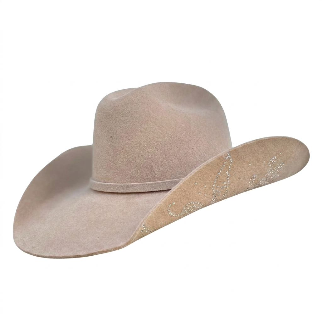 Chapéu Country Masculino Cury Silver | Aba Larga — Cury Arizona II Silver Belly Com Brilho 5696 — Edição Autoral
