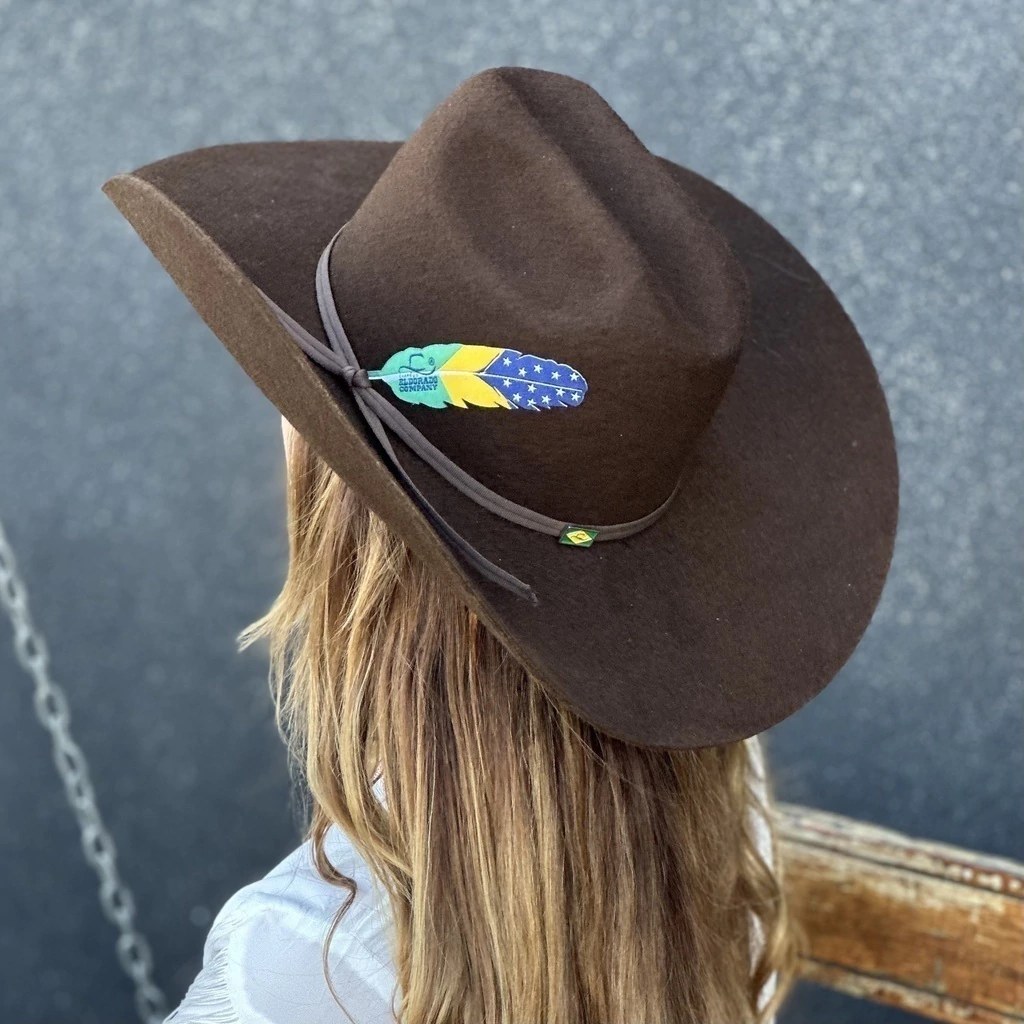 Chapéu Country Masculino Eldorado Natural | Aba Larga — ELDORADO PÁTRIA NASHVILLE — Edição Autoral