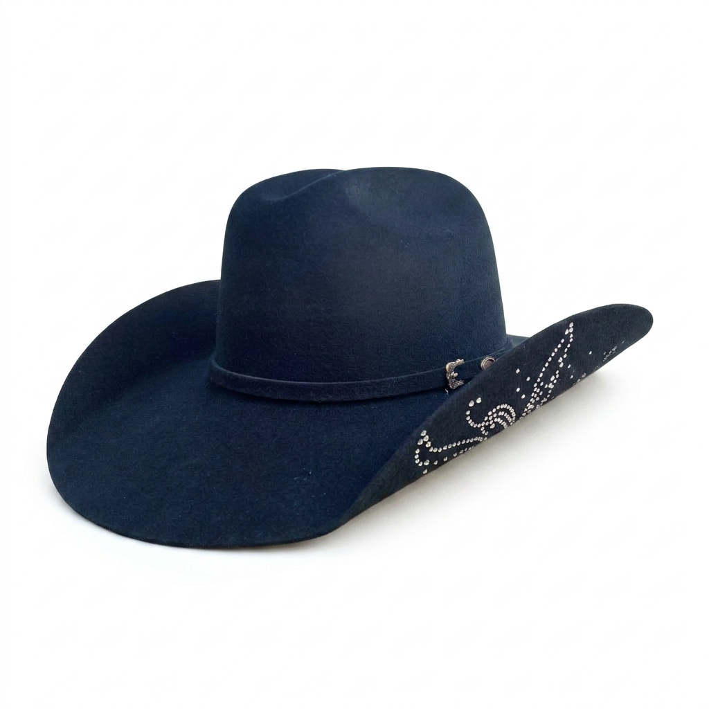 Chapéu Country Masculino Cury Silver | Aba Larga — Cury Silver Com Brilho 5733 — Edição Autoral