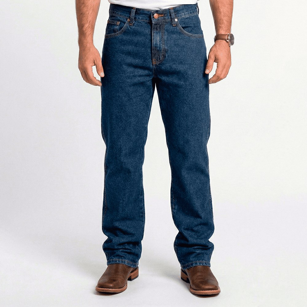 Calça Jeans Masculina Country Country Lavagem Escura em Denim Premium com Elastano | Modelagem Western — Lone
